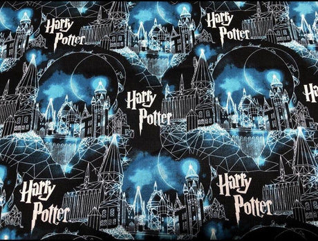 Quilting Cotton Harry Potter Hogwarts & Moon