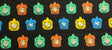 Quilting Cotton Harry Potter Kawaii House Crests