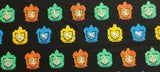 Quilting Cotton Harry Potter Kawaii House Crests