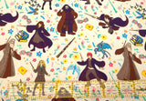 Quilting Cotton Harry Potter Magic Wand Toss 100% Cotton