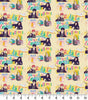 Quilting Cotton Harry Potter Magic Words Toss 100% Cotton