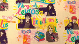Quilting Cotton Harry Potter Magic Words Toss 100% Cotton