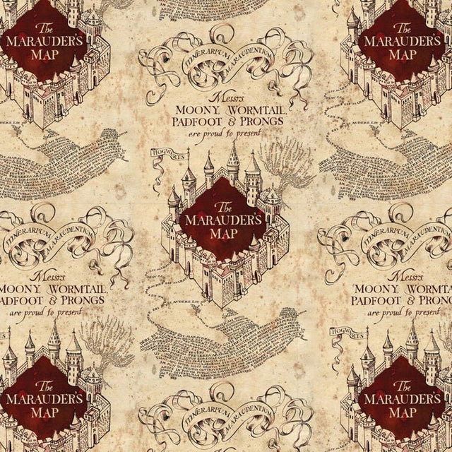 Quilting Cotton Harry Potter Marauder's Map
