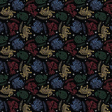 Quilting Cotton Harry Potter Mystical Houses 100% Cotton