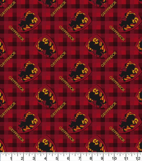 Flannel Fabric Harry Potter Plaid Patch Gryffindor Slytherin Hufflepuff Ravenclaw