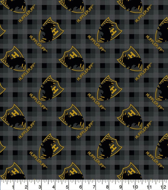 Flannel Fabric Harry Potter Plaid Patch Gryffindor Slytherin Hufflepuff Ravenclaw