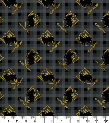 Flannel Fabric Harry Potter Plaid Patch Gryffindor Slytherin Hufflepuff Ravenclaw
