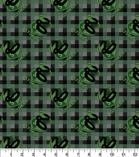 Flannel Fabric Harry Potter Plaid Patch Gryffindor Slytherin Hufflepuff Ravenclaw