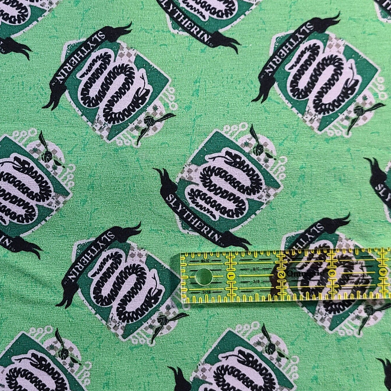 Knit Fabric Harry Potter Slytherin Toss 58" Wide