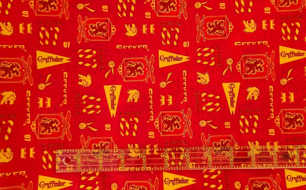 Quilting Cotton Harry Potter Wizarding World Hogwarts Houses Pride