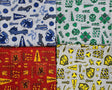 Quilting Cotton Harry Potter Wizarding World Hogwarts Houses Pride