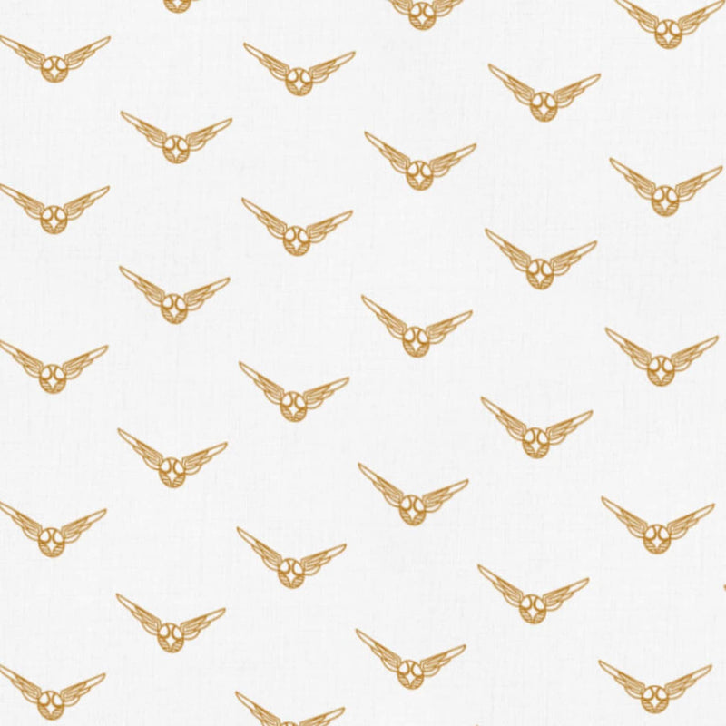 Quilting Cotton Harry Potter Quidditch Golden Metallic