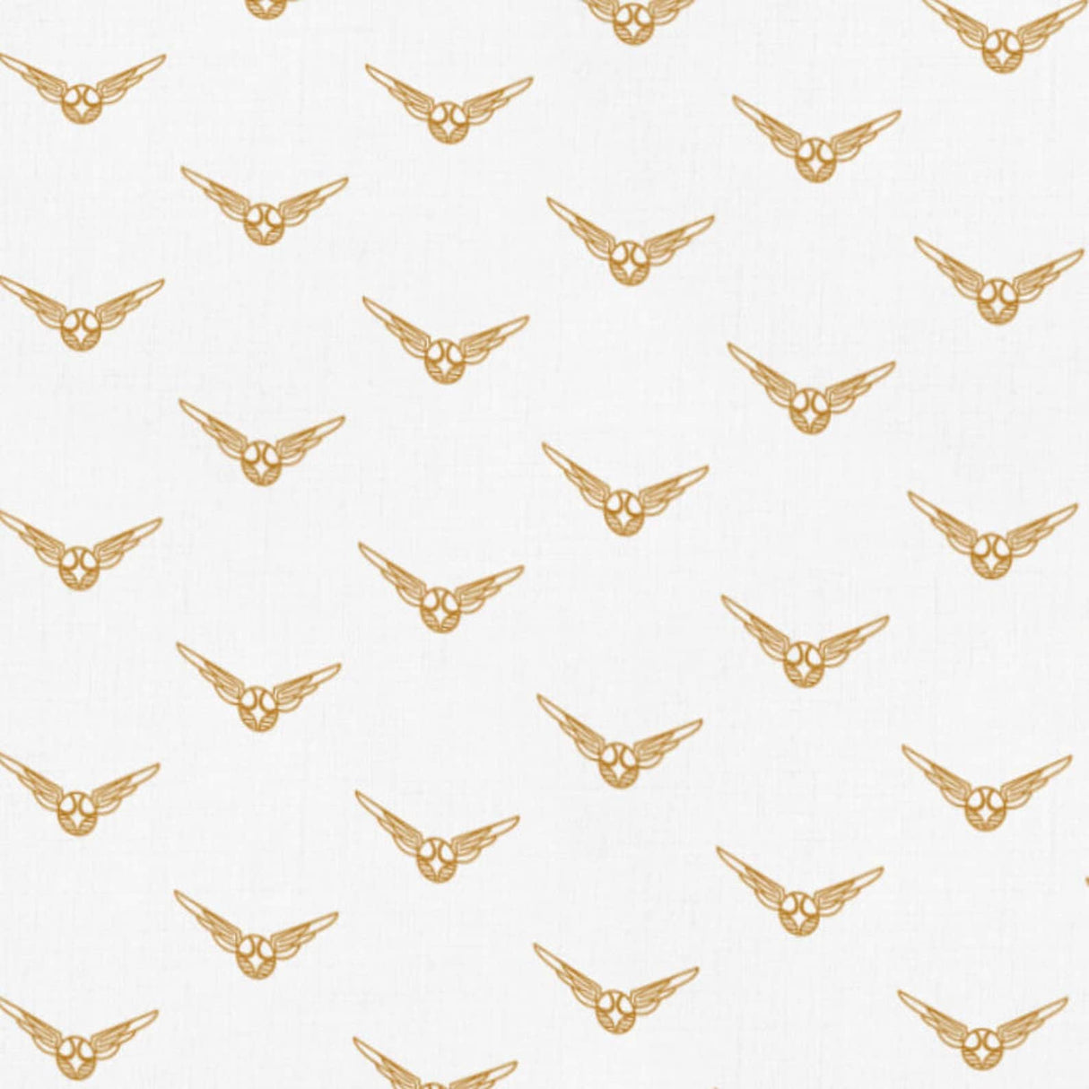 Quilting Cotton Harry Potter Quidditch Golden Metallic