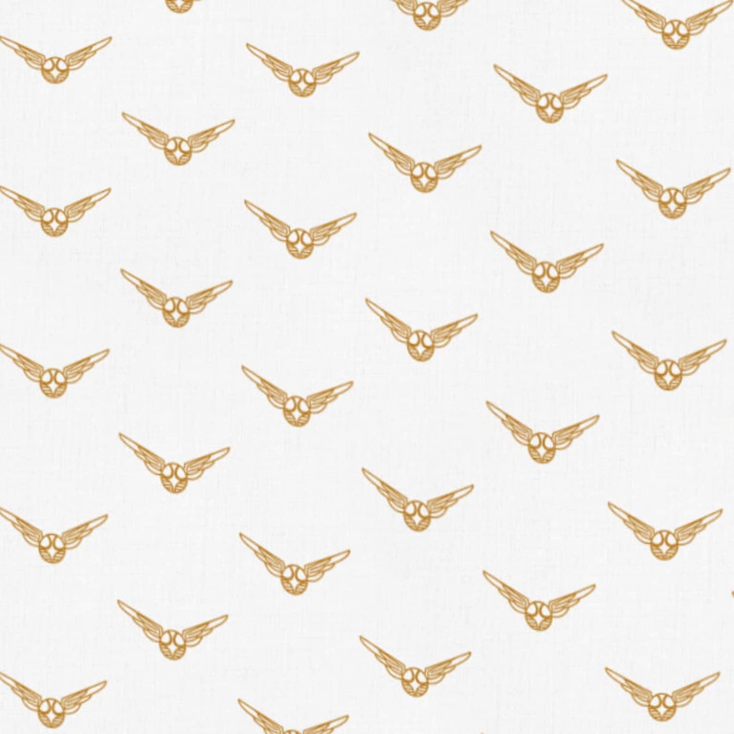 Quilting Cotton Harry Potter Quidditch Golden Metallic