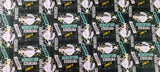 Quilting Cotton Harry Potter Gryffindor Ravenclaw Slytherin Hufflepuff 44" Wide