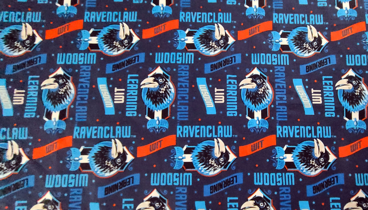 Quilting Cotton Harry Potter Gryffindor Ravenclaw Slytherin Hufflepuff 44" Wide