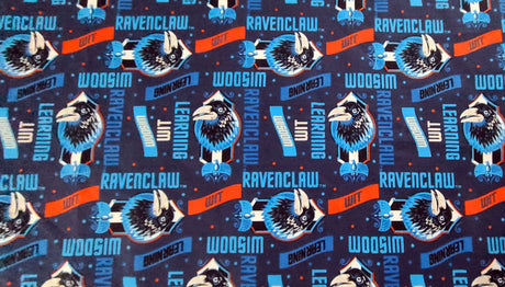 Quilting Cotton Harry Potter Gryffindor Ravenclaw Slytherin Hufflepuff 44" Wide