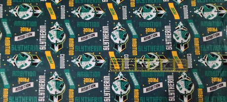 Quilting Cotton Harry Potter Gryffindor Ravenclaw Slytherin Hufflepuff 44" Wide