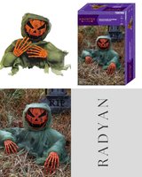 Haunted Living 13-in Freestanding Pumpkin Reaper Figurine Halloween Decoration