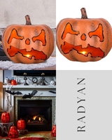 Haunted Living 9.50-in Lighted Scary Jack-O-Lantern