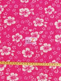 Flower Hawaiian Fuchsia Fleece Fabric