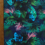 Swim Knit Nylon Spandex Hawaiian Nights Floral Print 4-Way Stretch UPF 50+