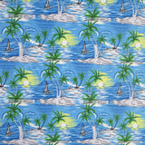 Boardshort Fabric Hawaiian Sunrise Flow Stretch Woven UPF 50+