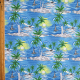 Boardshort Fabric Hawaiian Sunrise Flow Stretch Woven UPF 50+