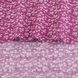 100% Cotton Fabric Pink Purple Pattern Floral Plain Printed Patchwork Cloth DIY Handmade Sewing fabrics in The Meter Needlework