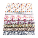 Teramila 8PCS Pack Square Multicolor Printed Cotton Fabric For Sewing Quilt Cloth Needlework Plaid Handicraft Material Patchwork