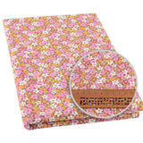 100% Cotton Fabric Pink Purple Pattern Floral Plain Printed Patchwork Cloth DIY Handmade Sewing fabrics in The Meter Needlework