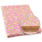 100% Cotton Fabric Pink Purple Pattern Floral Plain Printed Patchwork Cloth DIY Handmade Sewing fabrics in The Meter Needlework