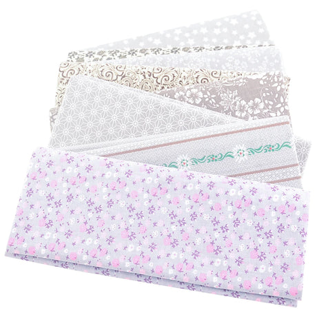 Teramila 8PCS Pack Square Multicolor Printed Cotton Fabric For Sewing Quilt Cloth Needlework Plaid Handicraft Material Patchwork