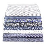 Teramila 8PCS Pack Square Multicolor Printed Cotton Fabric For Sewing Quilt Cloth Needlework Plaid Handicraft Material Patchwork