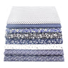 Teramila 8PCS Pack Square Multicolor Printed Cotton Fabric For Sewing Quilt Cloth Needlework Plaid Handicraft Material Patchwork
