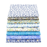 Teramila 8PCS Pack Square Multicolor Printed Cotton Fabric For Sewing Quilt Cloth Needlework Plaid Handicraft Material Patchwork