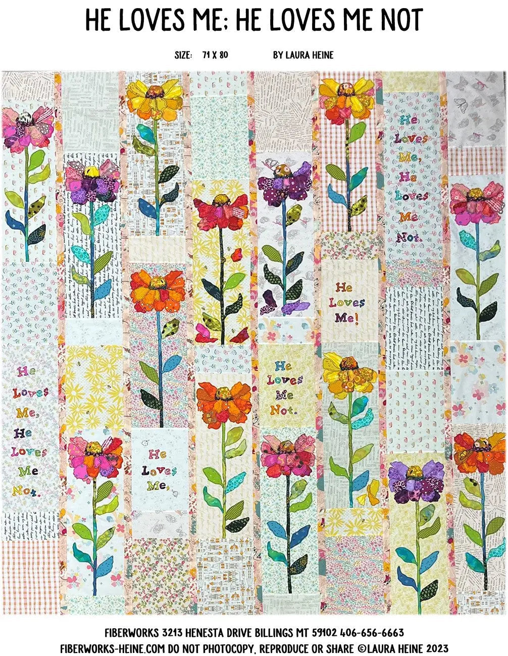 Quilt Pattern He Loves Me He Loves Me Not