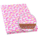 100% Cotton Fabric Pink Purple Pattern Floral Plain Printed Patchwork Cloth DIY Handmade Sewing fabrics in The Meter Needlework