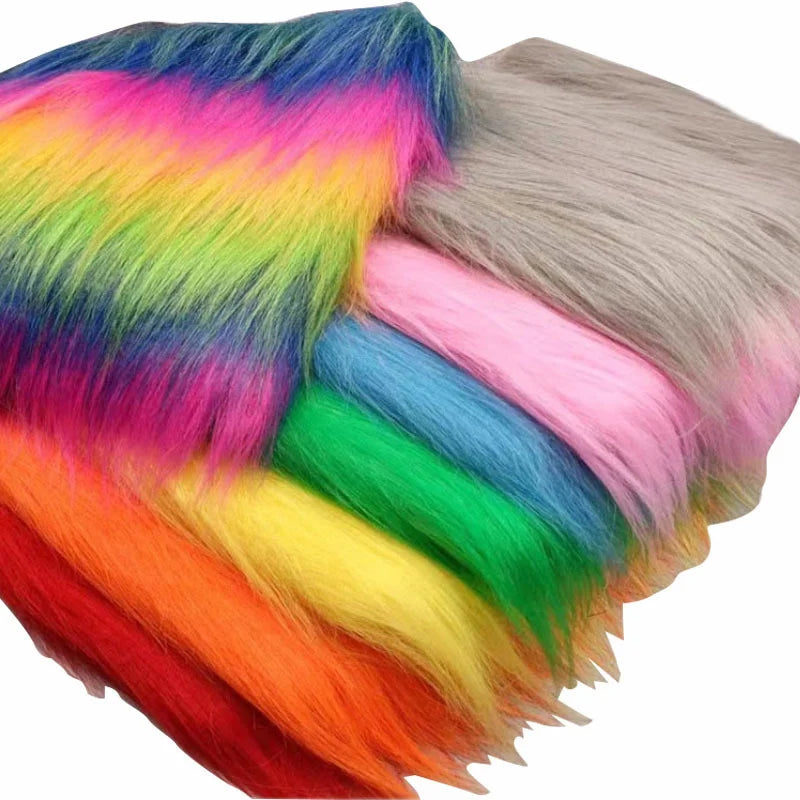 35Colours 12cm Imitation Plush Fur Fabric For DIY Photo Props chair decorative background Plush mat animal toy doll fabric