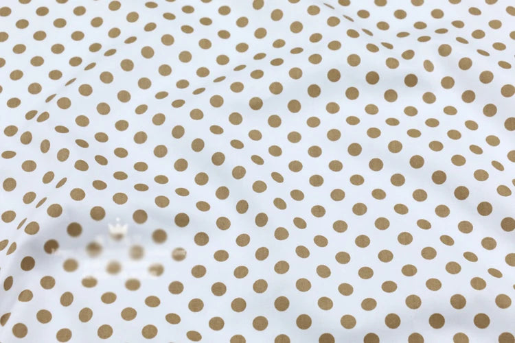 Dots Printed 100% Cotton Fabric by Meter, DIY Patchwork, Quilt Cloth, Bedding Blanket, Sheet, Pillow Decor, Fat Quilt, Tilda