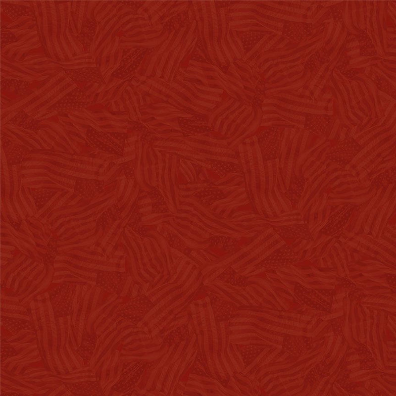 Cotton Print Heart Wavy Tonal Flags Fabric 44/45"