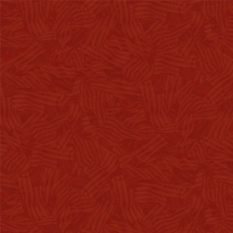 Cotton Print Heart Wavy Tonal Flags Fabric 44/45"