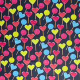 Swim Knit Poly Spandex Heart Lolly