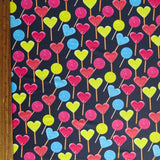 Swim Knit Poly Spandex Heart Lolly