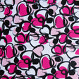 Swim Knit Nylon Spandex Sweet Hearts Pink Colorway