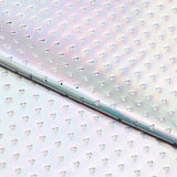 Foil Spandex Hearts Wide Open Fabric