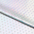 Hearts Wide Open Polyester Spandex Fabric - Electric Silver, Tinkerbell, 54" Width (1 Yard)