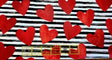 Quilting Cotton Hearts Striped Valentine’s Day 100% Cotton Fabric