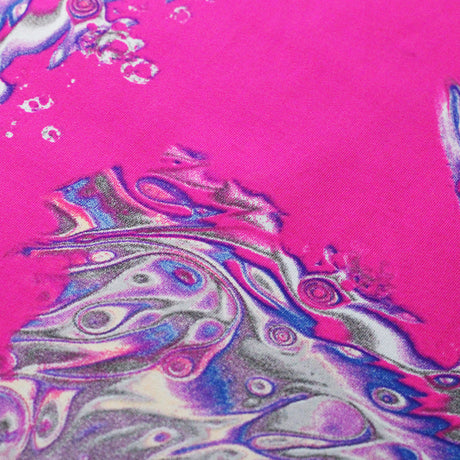 Nucleus Nylon Spandex Fabric - Multicolor Abstract Print, 58/60" Width (1 Yard)