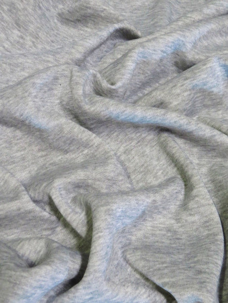 Polar Fleece Fabric Heather Gray Sold By The Yard